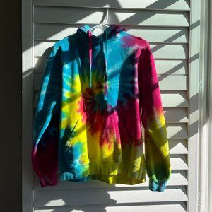 Rainbow Swirl Tie-Dye Hoodie